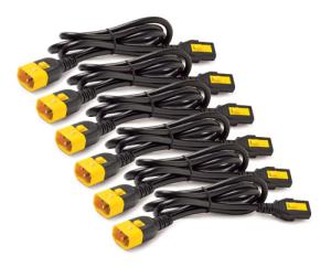 Power Cord Kit (6 ea), Locking, C13 to C14, 1.2m, North America