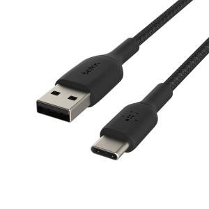 USB-a To USB-c Cable Braided 3m Black