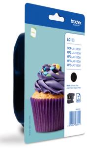 Ink Cartridge Black 600 Pages Blister (lc-123bkbp)