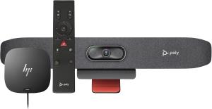 Poly Studio R30 USB Video Bar and BT Remote with HP USB-C Dock G5