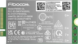 HP 5G Sub-6 Cat 19 WWAN