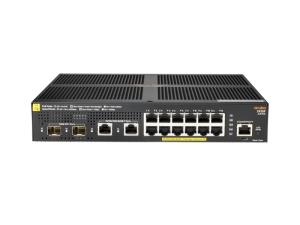 Aruba 2930F 12G PoE+ 2G/2SFP+ Switch, (12) RJ-45 autosensing 10/100/1000 PoE+ ports (2) SFP+ 1/10GbE ports