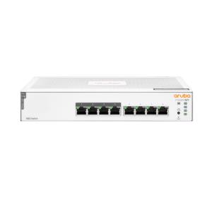 Aruba Instant On 1830 8G 4p Class4 PoE 65W Switch, 8 RJ-45 10/100/1000 Class 4 PoE ports