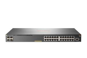 Aruba 2930F 24G PoE+ 4SFP Switch, (24) RJ-45 autosensing 10/100/1000 PoE+ ports