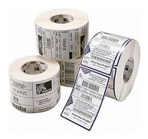 Label Polyethylene 76x25mm Tt 3100t Glos Perm Adhes 76mm Core