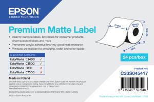 Premium Matte Label Cont Roll 51mm X 35m