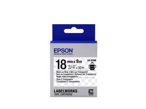 Label Cartridge Transparent Lk-5tbn Black/transparent 18mm (9m)