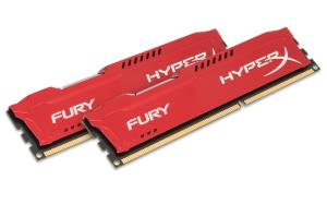 8GB Kit (2x4gb) Hyperx Fury Red DDR3 1600MHz Non-ECC Cl10 1.5v Unbuffered