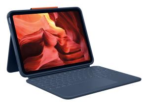 Rugged Combo 4 Touch For iPad 10thgen Classic Blue Qwerty It