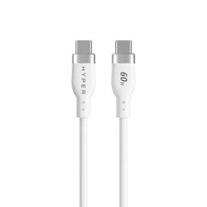 Silicone USB-c To USB-c 60w Charging Cable 1.5m - White