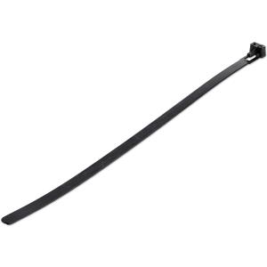 75648591 Resealable Zip Tie 10in Black 100 Pack