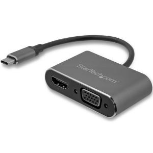 USB C To Vga And Hdmi Adapter - Aluminum