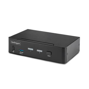 DisplayPort KVM Switch 2-port 8k 60hz Hotkeys Taa Compliant