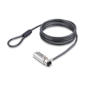 Slim Laptop Cable Lock 2m Noble Wedge Slot Compatible