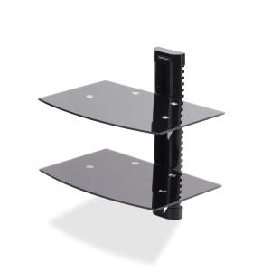 Dual Floating Wall-mounted Av Shelves For Under Tv