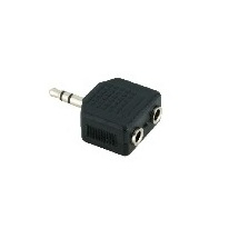 Audio Adapter 3.5mm Jack To 2x 3.5mm Socket