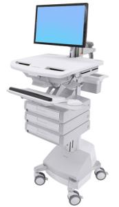 Styleview Cart With LCD Arm SLA Powered 3 Drawers (1 Large Drawer X 3 Rows) CHE