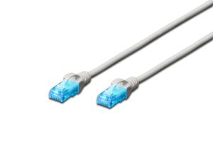 Patch cable - Cat 5e - U-UTP - Snagless - Cu - 1m - Grey