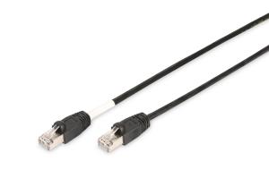 outdoor Patch cable - CAT6 - S/FTP - Booted - Cu - 5m - black sheath