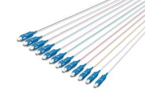 SC Fiber Pigtail Loose Buffer 09/125 12 Pcs Color code DIN IEC 304 Singlemode OS2 Length 2m