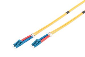 Fiber Optic Patch Cord, LC to LC OS2, Singlemode 09/125 , Duplex, Length 1m