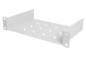 fixed shelf 254mm (10in) 1U grey (RAL 7035)