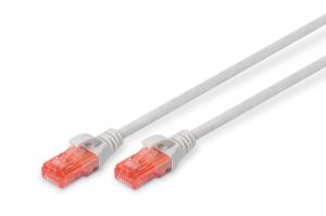 Patch cable - CAT6 - U/UTP - Snagless - Cu - 1m - Grey