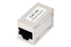 CAT6A modular coupler, full shielded RJ45 to RJ45