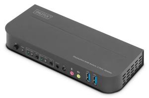 KVM Switch, 2x1 DP, DP/HDMI Out,USB 4Kx2K@60Hz