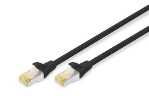Patch cable - CAT6a - S/FTP - Snagless - Cu - 15m - black