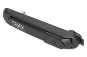 Swinghandle includes lock and key, 9473 for network and server cabinets