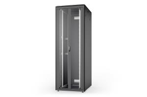 network cabinet Unique - 47U 2244x800x1000 mm double glass front door black