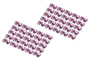 Color clIPS for RJ45 plugs 100 pcs Magenta