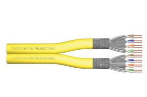 installation cable - Cat 7a Class Cca - S/FTP - AWG 22/1 duplex - 500m - Yellow