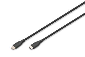 USB-C Silicone charging cable USB-C - USB-C USB 2.0 60W - 2m black