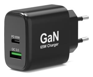 Wall Charger Type-C PD 65w GaN - Eu (w/o Cable)