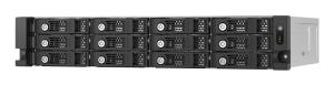 NAS - 12-bay 2U rackmount PCIe interface SATA JBOD expansion enclosure 2.5/3.5in SATA 6Gbps drives 2 ports