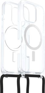 iPhone 16 Pro Case with Strap - React Series Necklace Magsafe - Clear