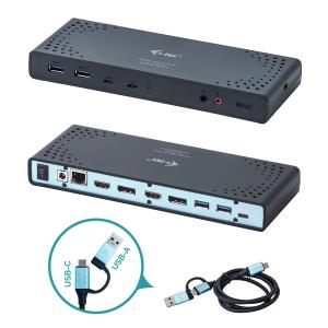 Docking Station - With Single Cable Eu - Dual 5k - 65w USB 3.0 / USB-c Power Delivery