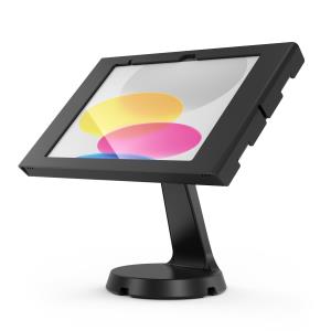 iPad 10.9in 10th Gen, VESA Mast Counter Stand + Swell Secured Enclosure Wall Mount - Black