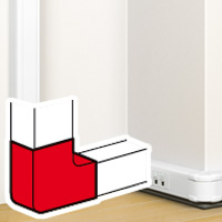 Dlp Snap-on Flat Angle For 075602 White.
