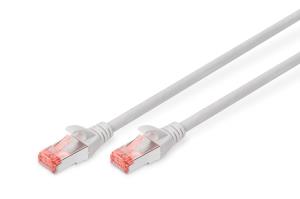 Patch cable - CAT6 - S/FTP - Snagless - Cu - 1m - grey