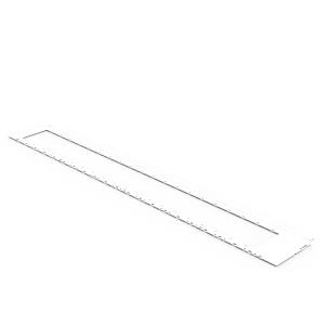 Roof Left-side Cut-out - 1000x 102mm - White