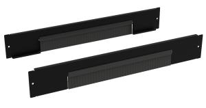Set Of 2 Plinths With Brushes 800 X 100mm Black