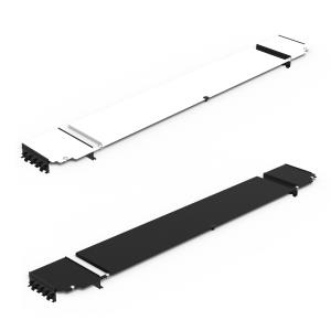 Airflow Plate 19in - Top Bottom - 800 X 150mm - Black