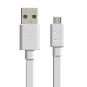 Flat Cable - USB - Micro USB - 1m - White