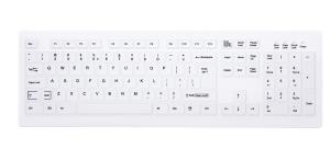 Disinfectable Medical Keyboard with Full Layout - Wireless - White - Qwerty US/Int'l