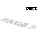 Wireless Keyboard and Mouse 655 Combo - White - Azerty Belgian