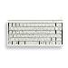 G84-4100 Ultra-Low-Profile Compact - Keyboard - Corded USB + Ps/2 - Light Grey - Qwerty Uk