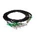 Ethernet Qsfp28 To Sfp28 Twinaxial Breakout Cable 2m
